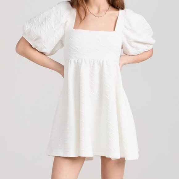Free People Violet Mini Dress in White - Picture 1 of 5